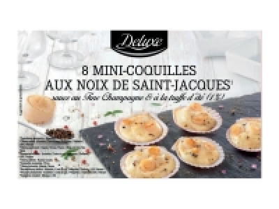 8 mini coquilles aux noix de Saint-Jacques 4.19&nbsp;&euro;