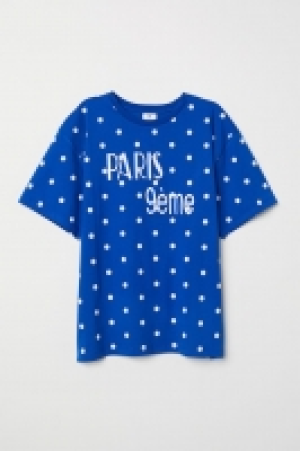 HM   T-shirt avec broderie