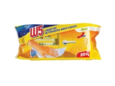 80 lingettes nettoyantes multi-usages 1.99 €
