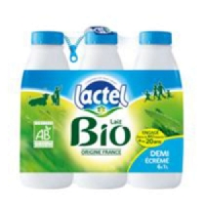 Lait - Demi-écrémé - Biologique 1L 1.73 €