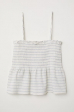HM   Top péplum avec smocks