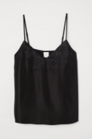 HM   Top en viscose avec broderies