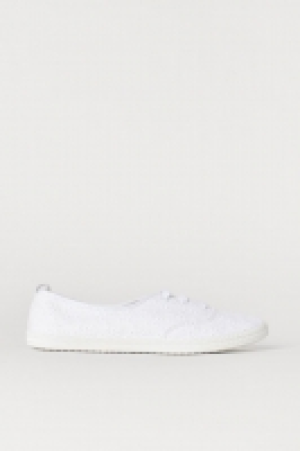 HM   Chaussures en coton tissé