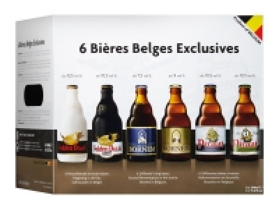 6 bières belges exclusives 7.49 €