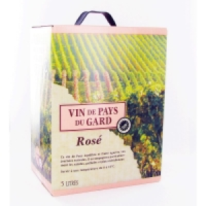 Vin de pays du Gard - IGP - Vin rosé - Bag-in-box 5l 16.95 €