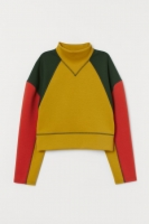 HM   Top color block façon néoprène