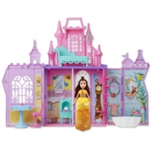 Auchan Hasbro HASBRO Château mallette + poupée Belle - Disney Princess