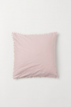 HM   Housse de coussin avec pompons