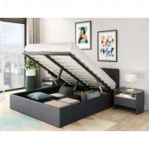 Lit coffre 140x190cm sommier inclus avec tête de lit WILLOW 195.00 €