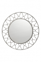 HM   Miroir rond en métal