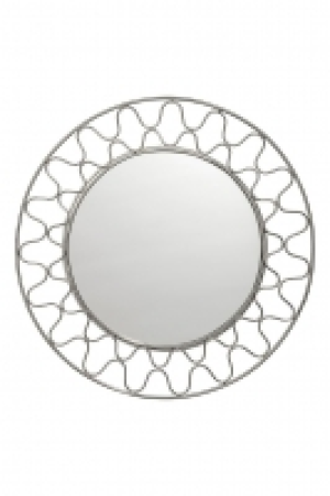 HM   Miroir rond en métal