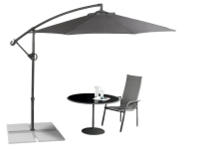 Lidl  Parasol déporté anthracite ou écru