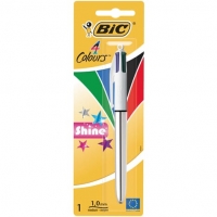 Auchan Bic BIC Stylo bille 4 couleurs rétractable pointe moyenne Shine Metallic B