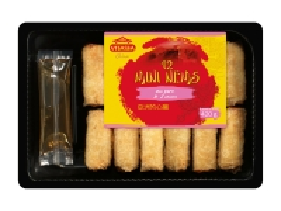 12 mini nems au porc 2.49 €