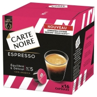 Spar Carte Noire Espresso - Café en capsules - Intensité 5 - 100% arabica - x16 capsule
