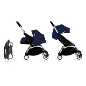 SÉlection Oxybul Poussette Yoyo2 4 roues châssis blanc 0+ et 6+ bleu