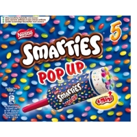 Spar Nestle Pop up - Bâtonnet glacé - Vanille éclats de Smarties - x5 260g