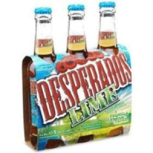 Desperados Lime - Bière aromatisée Tequila et citron - alc 3%vol - Bouteille 3x33