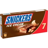 Spar Snickers Barre glacée - Cacahuète - Caramel - Enrobage chocolat - x7 336g