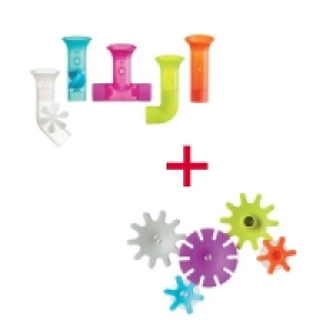 Oxybul Exclusivité Oxybul Lot Jeux de tuyaux pour le bain et jeux dengrenages ventousables pour