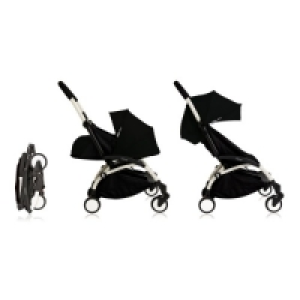 SÉlection Oxybul Poussette Yoyo2 4 roues châssis blanc assise 0+ et 6+ noir