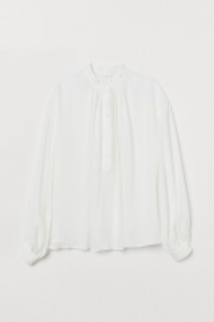 Blouse en viscose à col mao 13.99 €