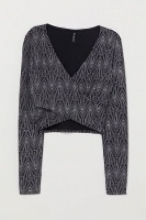 HM  Crop top croisé