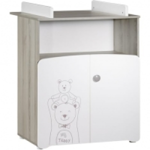 Auchan Baby Price BABY PRICE Commode à langer 2 portes + 1 grande niche BASILE