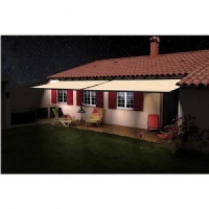 INTERSUN Store motorisé 6x3.5m OPTIMA LED toile unie coffre intégral g 729.00 €