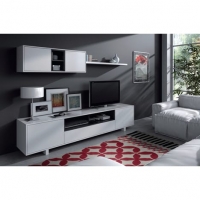 Auchan  Ensemble meuble TV bas et haut ELLIUS L200 cm