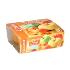 Spar Casino Compote pomme abricot allég. en sucre 4x100g