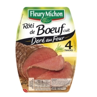 Spar Fleury Michon Tranches de rôti de buf cuit - Doré au four x4