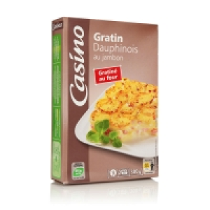 Gratin dauphinois au jambon 300g 3.39 €