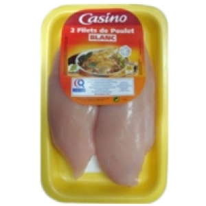 Filets de poulet blanc - x2 De 220g à 320g 5.28 €