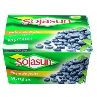 Spar Sojasun Fruits mixés - Yaourts - Parfum myrtilles 4x100g
