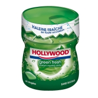 Spar Hollywood Green fresh - Chewing-gums - 60 dragées - Parfum menthe verte - Sans s