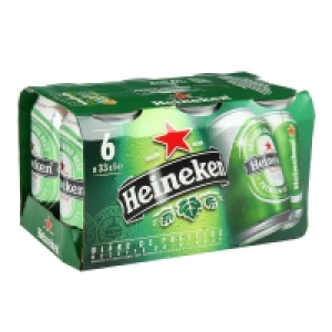 Heineken Bière blonde - Canette - Alc. 5% vol. 6x33cl