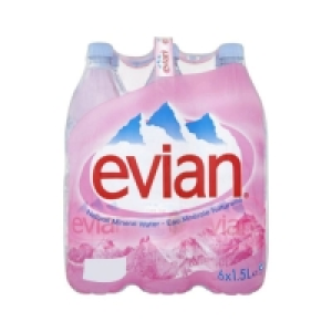 Evian Eau minérale naturelle - Plate 6x1,5l