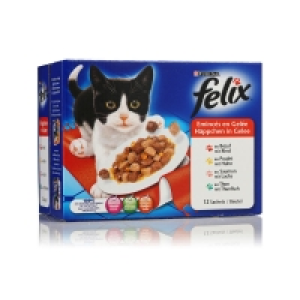 Spar Purina Felix - Emincés en gelée - Viandes Poissons - Sachetx12 12x100g