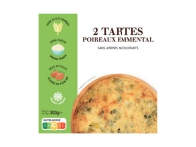2 tartes aux poireaux et emmental 1.65 €