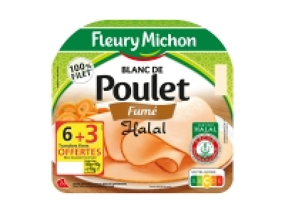 Fleury Michon blanc de poulet fumé halal 2.60 €