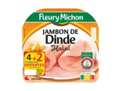 Lidl  Fleury Michon jambon de dinde Halal