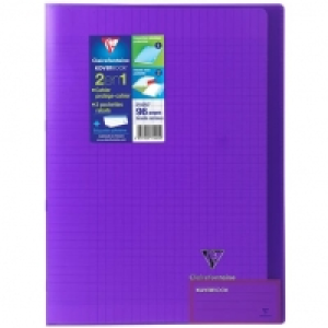 CLAIREFONTAINE Cahier piqué polypro Koverbook 21x29,7cm 96 pages grand 3.10 €