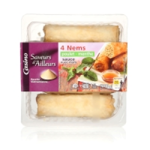 Spar Casino Saveurs Dailleurs Nem - Poulet - Menthe - Sauce Nuoc-mâm - Recette vietnamienne 300g