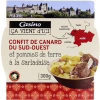Spar Casino Ca Vient Dici Confit de canard du Sud-Ouest aux pommes de terre salardaises 300g