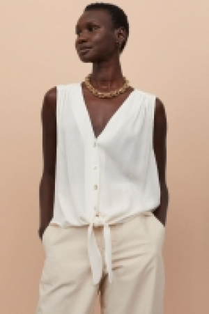 HM  Blouse froissée à nouer