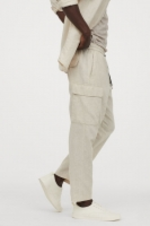 Pantalon cargo en lin mélangé 19.99 €