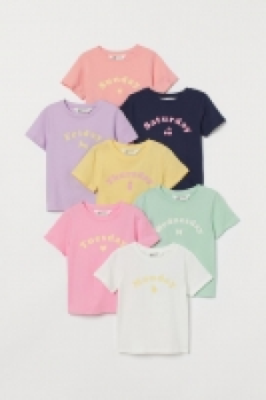 T-shirts imprimés, lot de 7 12.99 €