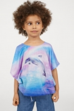 HM  Top imprimé façon poncho