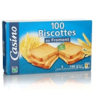 Biscottes - Froment - 100 biscottes 810g 2.72 €